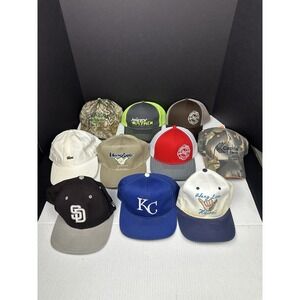 Lot Of 10 Trucker Style And MLB Hats Reseller Wholesale Bundle